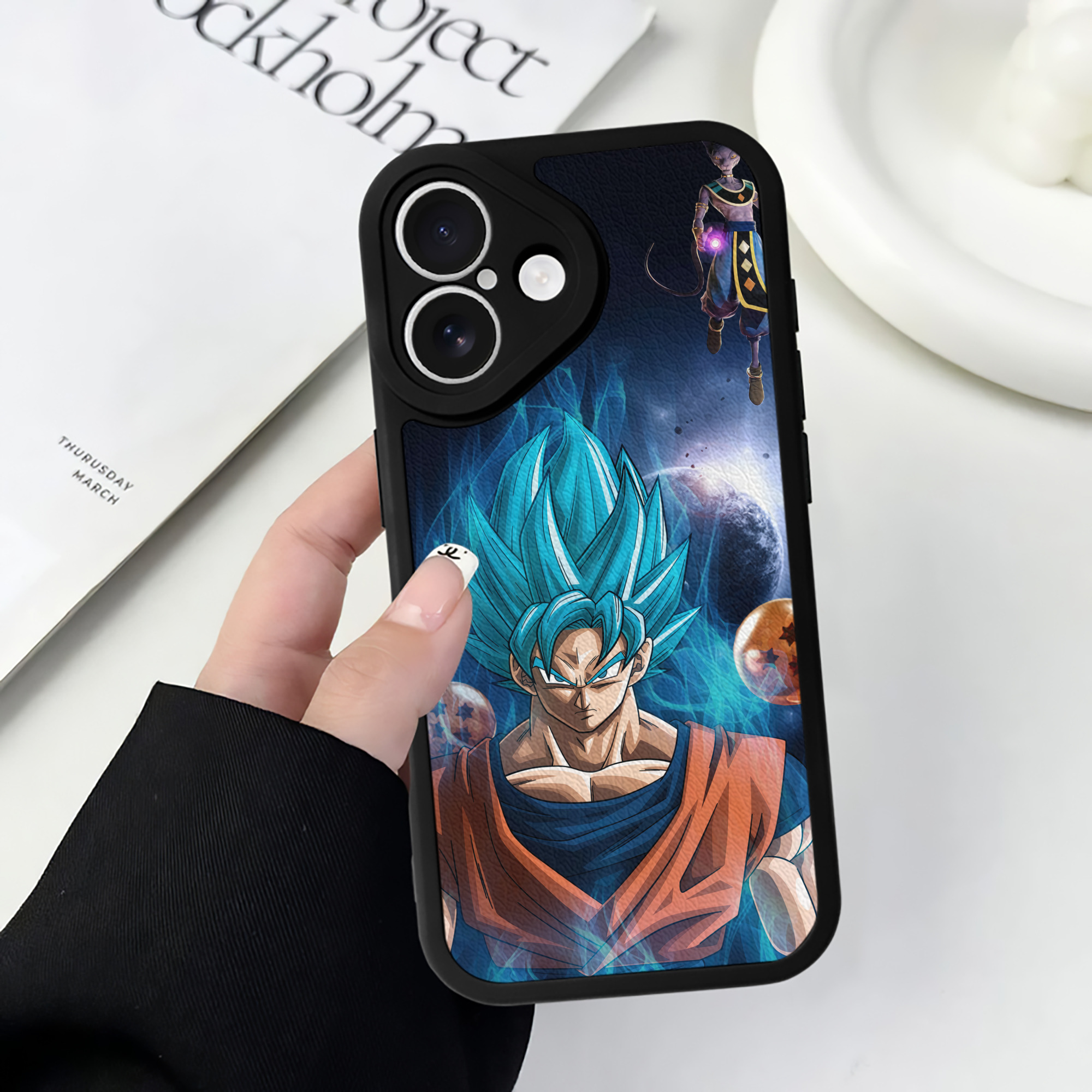 （画像用） ドラゴンボール DRAGON BALL 【iPhone 16シリーズ対応】シリコンスマホケース（レザー調） 材質：シリコン
